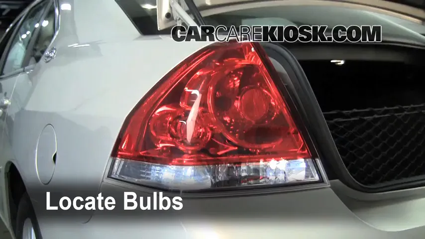 2008 Chevrolet Impala LT 3.5L V6 FlexFuel Lights Tail Light (replace bulb)